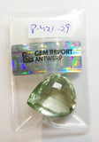 Prasiolite 72.01ct GRA Certified