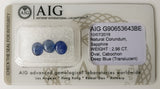 Sapphire 2.96ct AIG Certified