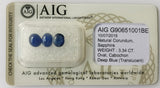 Sapphire 3.34ct AIG Certified