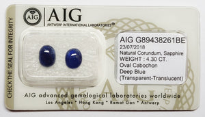 Sapphire 4.30ct AIG Certified