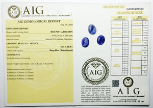 Sapphire 4.15ct AIG Certified