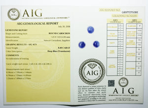 Sapphire 8.40ct AIG Certified