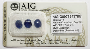 Sapphire 7.50ct AIG Certified