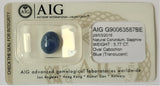 Sapphire 5.77ct AIG Certified