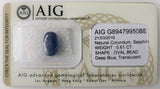 Sapphire 5.61ct AIG Certified