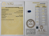 Sapphire 5.61ct AIG Certified