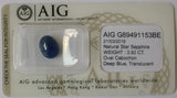 Sapphire 3.92ct AIG Certified