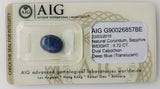 Sapphire 4.72ct AIG Certified