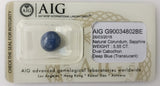 Sapphire 5.55ct AIG Certified