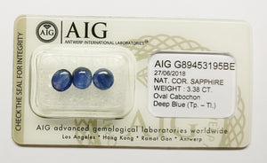 Sapphire 3.38ct AIG Certified