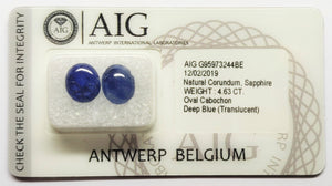 Sapphire 4.63ct AIG Certified