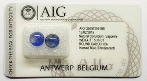 Sapphire 5.16ct AIG Certified