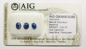 Sapphire 2.52ct AIG Certified