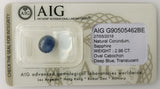 Sapphire 2.98ct AIG Certified