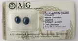 Sapphire 4.28ct AIG Certified