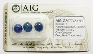 Sapphire 8.33ct AIG Certified