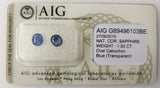 Sapphire 1.50ct AIG Certified