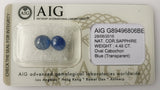 Sapphire 4.48ct AIG Certified