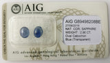 Sapphire 2.96ct AIG Certified