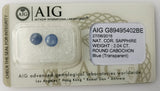 Sapphire 2.04ct AIG Certified