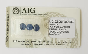 Sapphire 3.31ct AIG Certified