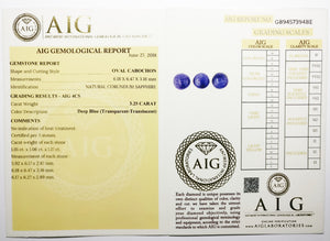 Sapphire 3.25ct AIG Certified