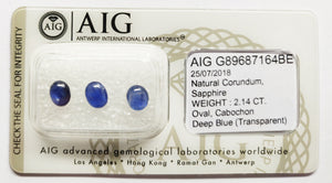 Sapphire 2.14ct AIG Certified