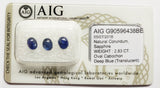 Sapphire 2.83ct AIG Certified