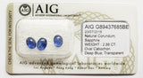 Sapphire 2.86ct AIG Certified