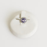 0.73ct Tanzanite and Diamond Ring