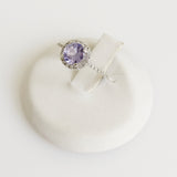 0.73ct Tanzanite and Diamond Ring