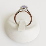 0.73ct Tanzanite and Diamond Ring