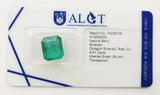 Emerald 6.51ct ALGT Certified