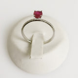 0.59ct Ruby and Diamond Ring