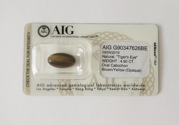 Tiger's Eye 4.90ct AIG Certified