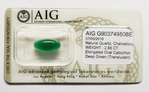 Chalcedony 2.88ct AIG Certified