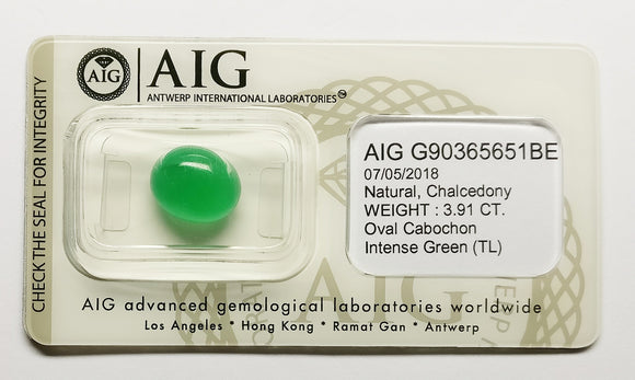 Chalcedony 3.91ct AIG Certified