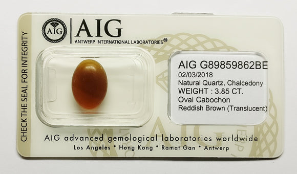 Chalcedony 3.85ct AIG Certified