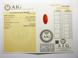 Coral 2.19ct AIG Certified