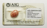 Rhodochrosite 12.28ct AIG Certified