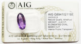 Amethyst 4.40ct AIG Certified