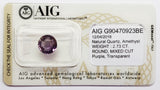 Amethyst 2.73ct AIG Certified