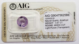 Amethyst 3.67ct AIG Certified