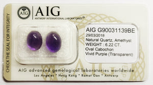 Amethyst 6.22ct AIG Certified