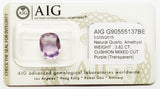 Amethyst 3.82ct AIG Certified