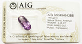 Amethyst 4.28ct AIG Certified