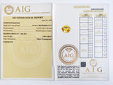 Citrine 3.99ct AIG Certified