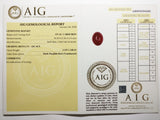 Ruby 12.87ct AIG Certified