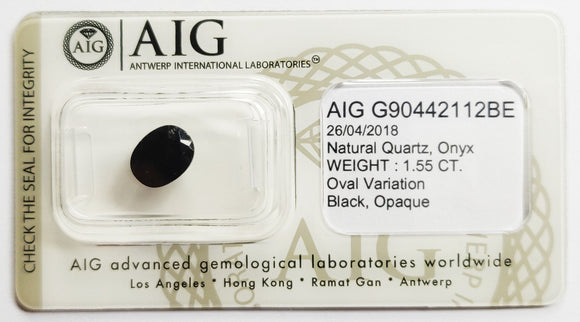 Onyx 1.55ct AIG Certified