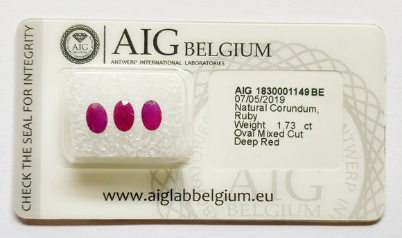 Ruby 1.73ct AIG Certified